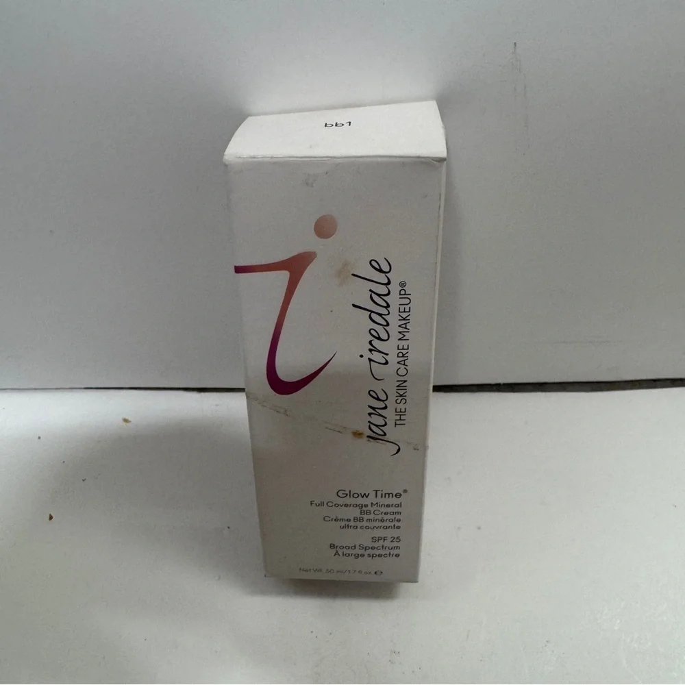 Jane Iredale Glow Time Full Coverage Mineral BB Cream BB1 Spf 25 1.7 OZ